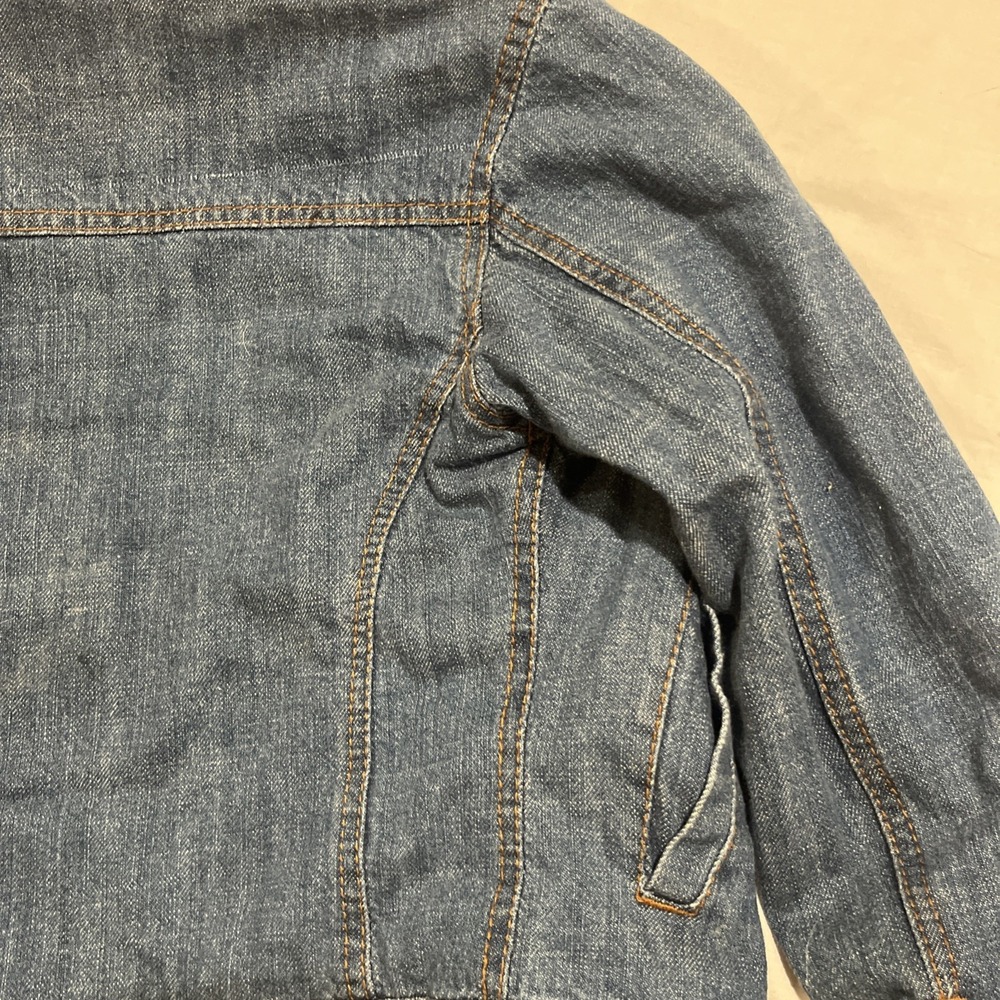 Sts Ranchwear Womens Denim Jacket W/Leather Collar Dolly II - Picture 9 of 11